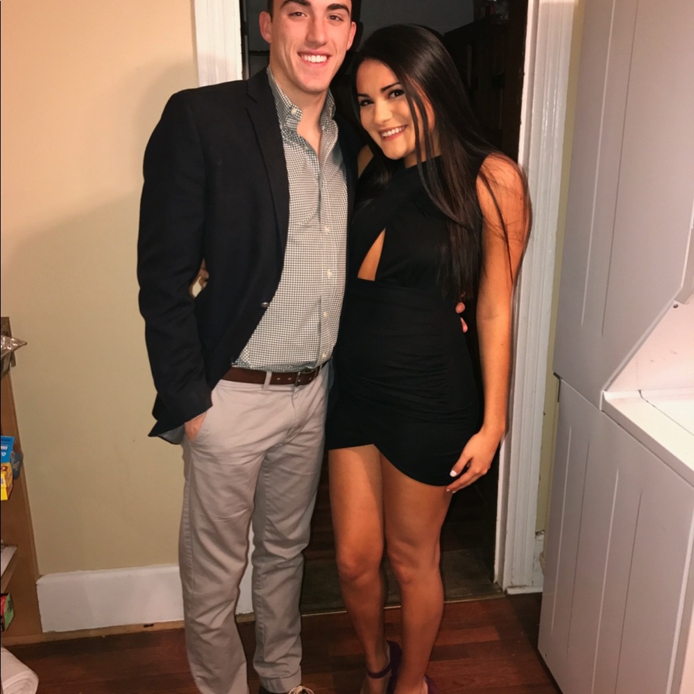 Black tight dress